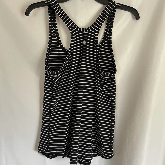 lululemon athletica Tops - Lululemon Medium Black & White Striped tank